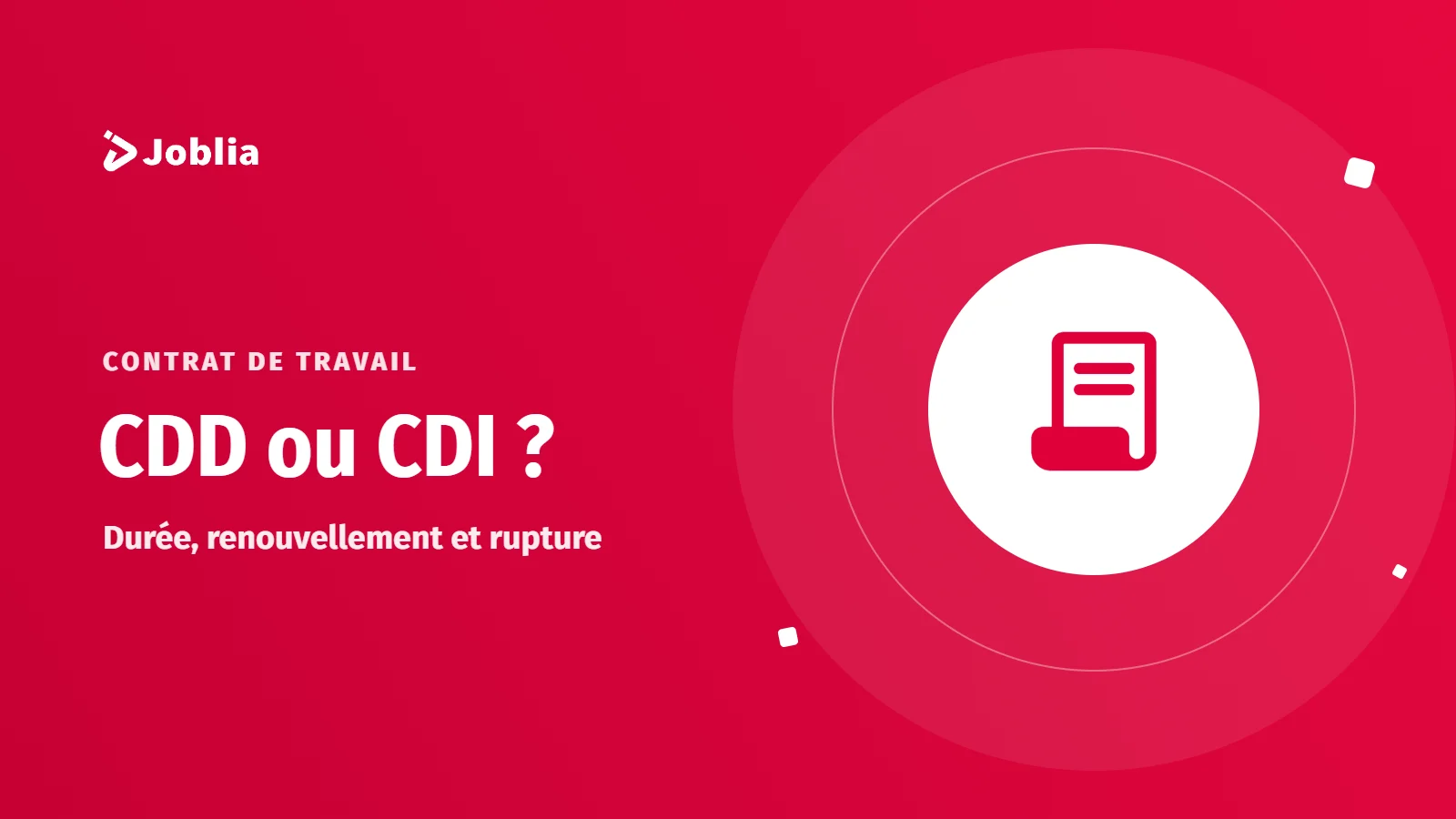 Illustration : CDD ou CDI au Maroc
