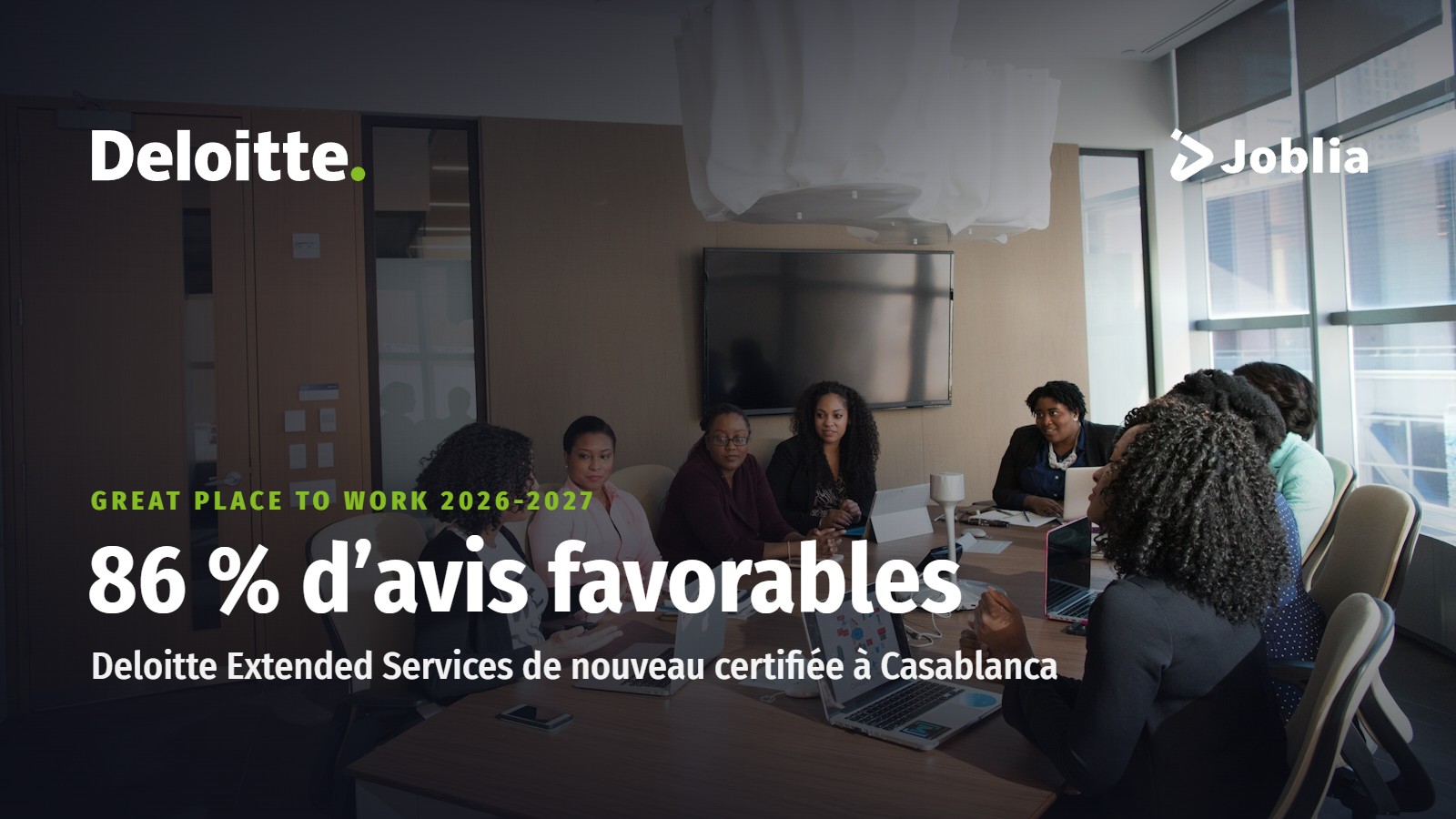 Deloitte Extended Services certifiée Great Place To Work 2026 : 86 % d’avis favorables